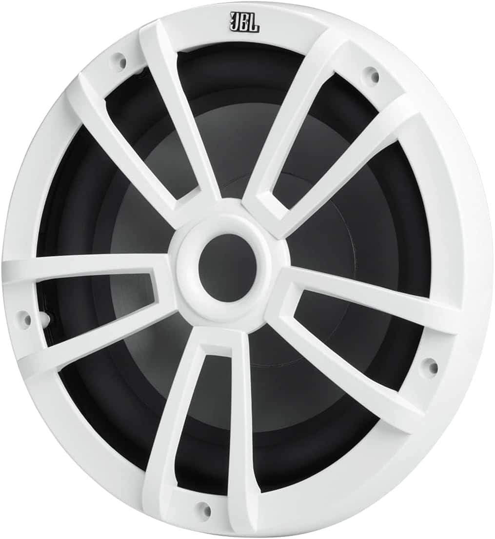 JBL - MARINE STAGE10 10" (250mm) marine audio multi-element subwoofer 200W – WHITE - Black