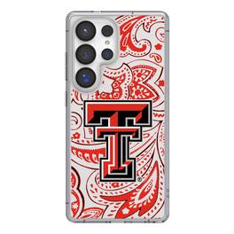 Keyscaper - NCAA - Texas Tech Red Raiders Paisley Galaxy Clear Case - S24 - Multicolor