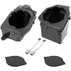 Stinger - Front 6.5” Speaker Pods with Tweeter Adapters for Select Jeep Wrangler JL and Gladiator JT Vehicles - Black