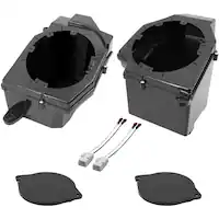 Stinger - Front 6.5” Speaker Pods with Tweeter Adapters for Select Jeep Wrangler JL and Gladiator JT Vehicles - Black - Front_Zoom