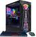 Front. STGAubron - STGAubron Prebuilt Gaming PC, Radeon RX 580 8G GDDR5, AMD Ryzen 3 3200G 4.0G, 16G DDR4, 512G SSD, WiFi 6, BT 5.0, Win11H - Black.