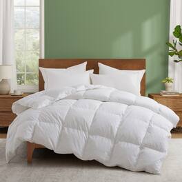Peace Nest - All Season Premium Goose Feather Duvet Insert with 300TC Cotton Cover, Full/Queen - White