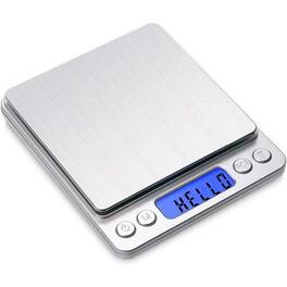 ACJPR - 500 g Digital Kitchen Scale, 0.01 g High Precision, Stainless Steel Pocket Scale with Backlit LCD, Tare and PCS Function