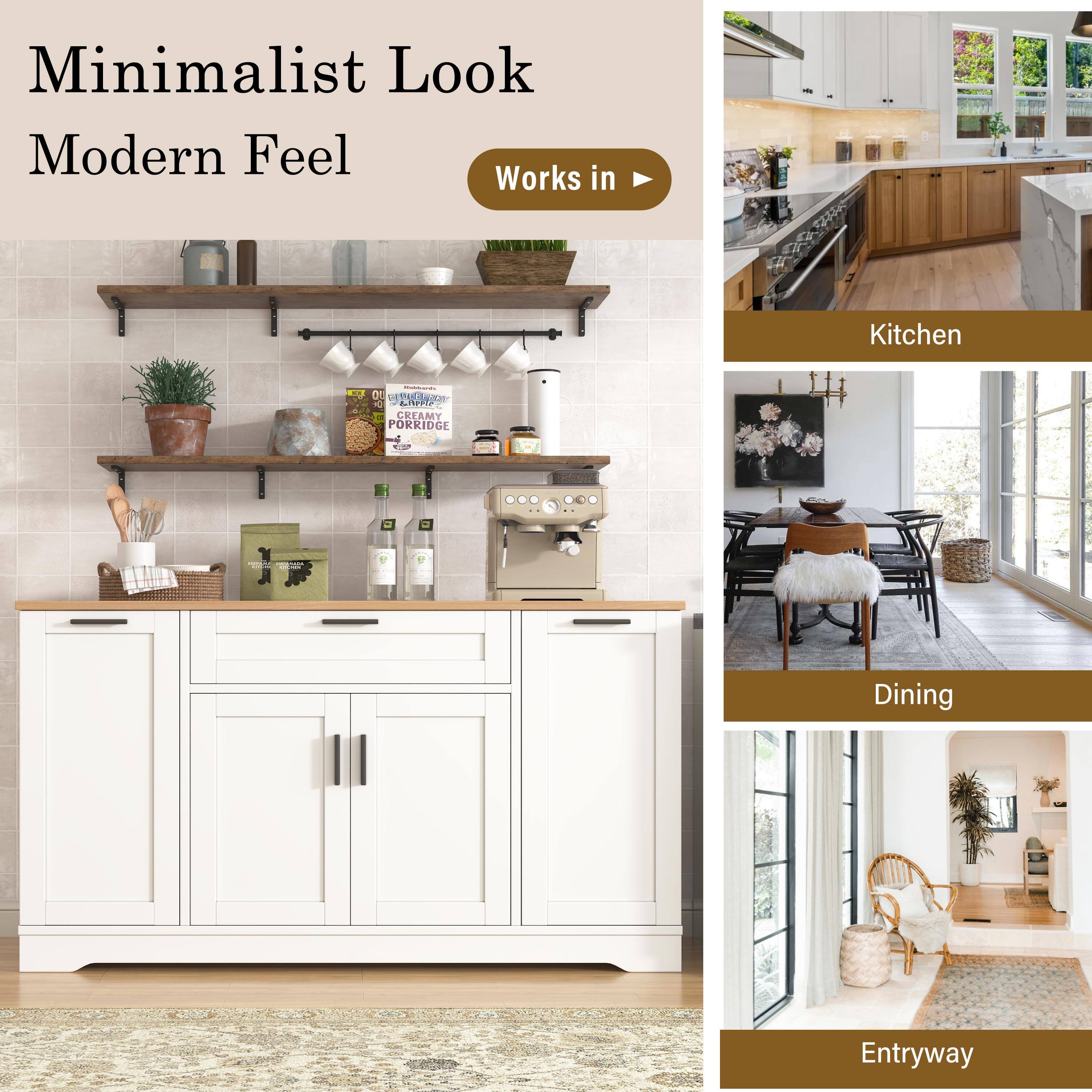 Minimalist Look Modern Feel  
Works in Kitchen - on -  
UN LAPR - OREAMY PORRIDGE : POU  
Dining Entryway
