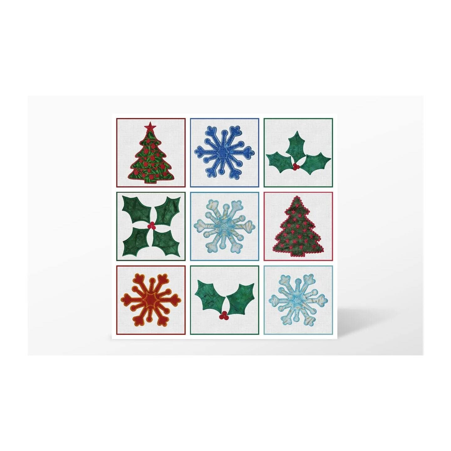 Alt View 1. AccuQuilt - Holiday Medley Embroidery Designs CD by Marjorie Busby.