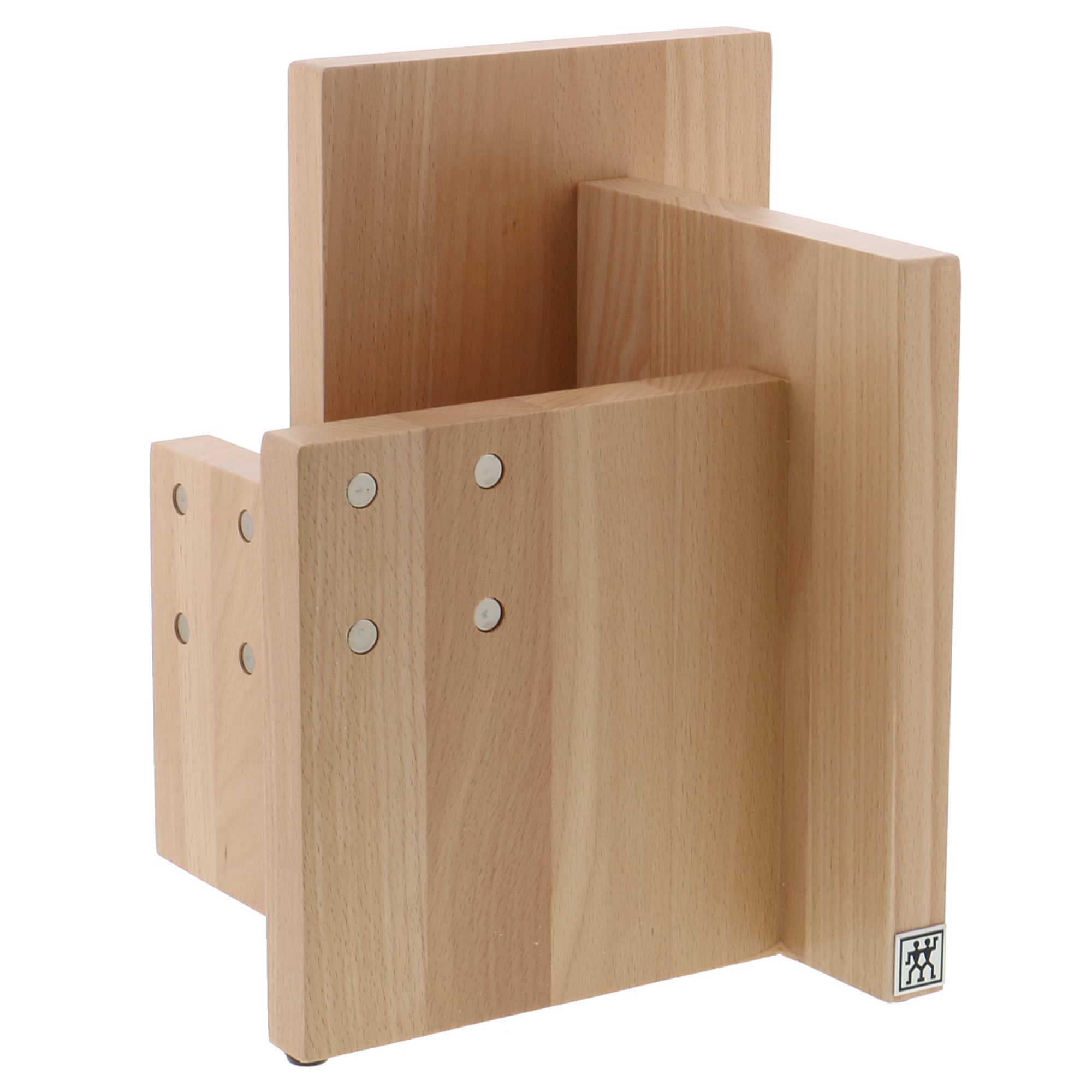 ZWILLING - Italian Square Magnetic Knife Block - Natural Beechwood