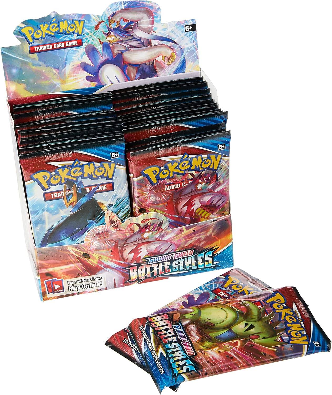 Pokémon Trading Card Game  
6+  

Pokémon Trading Card Game  
6+  

Sword & Shield Battle Styles  
Expand Your Game! Play Online!  

10 Additional Cards