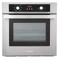 COSMO - C51EIX 24 in. Lumin Collection 2.9 cu. ft. Electric Wall Oven, 8 Functions & Turbo True European Convection - Stainless Steel