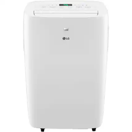 Front. LG - 250 Sq. Ft. 6,000 BTU DOE Portable Air Conditioner - White.