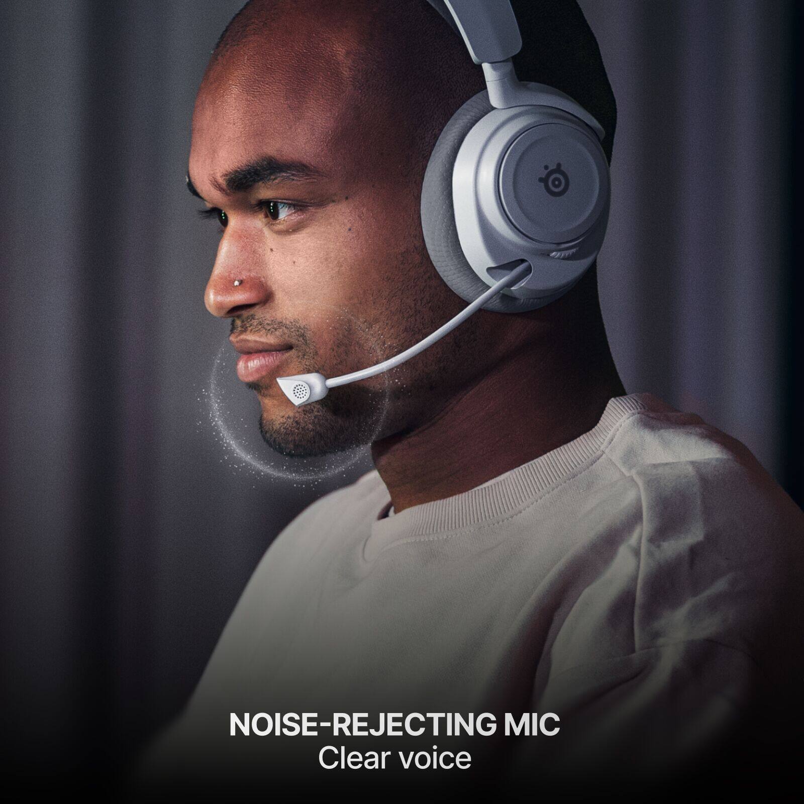 NOISE-REJECTING MIC  
Clear voice