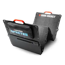 Dark Energy - Spectre 200W Folding Solar Panel | IP67 Waterproof, 200lbs Crushproof, and Chainable to 600W Array for Off-Griding - Black