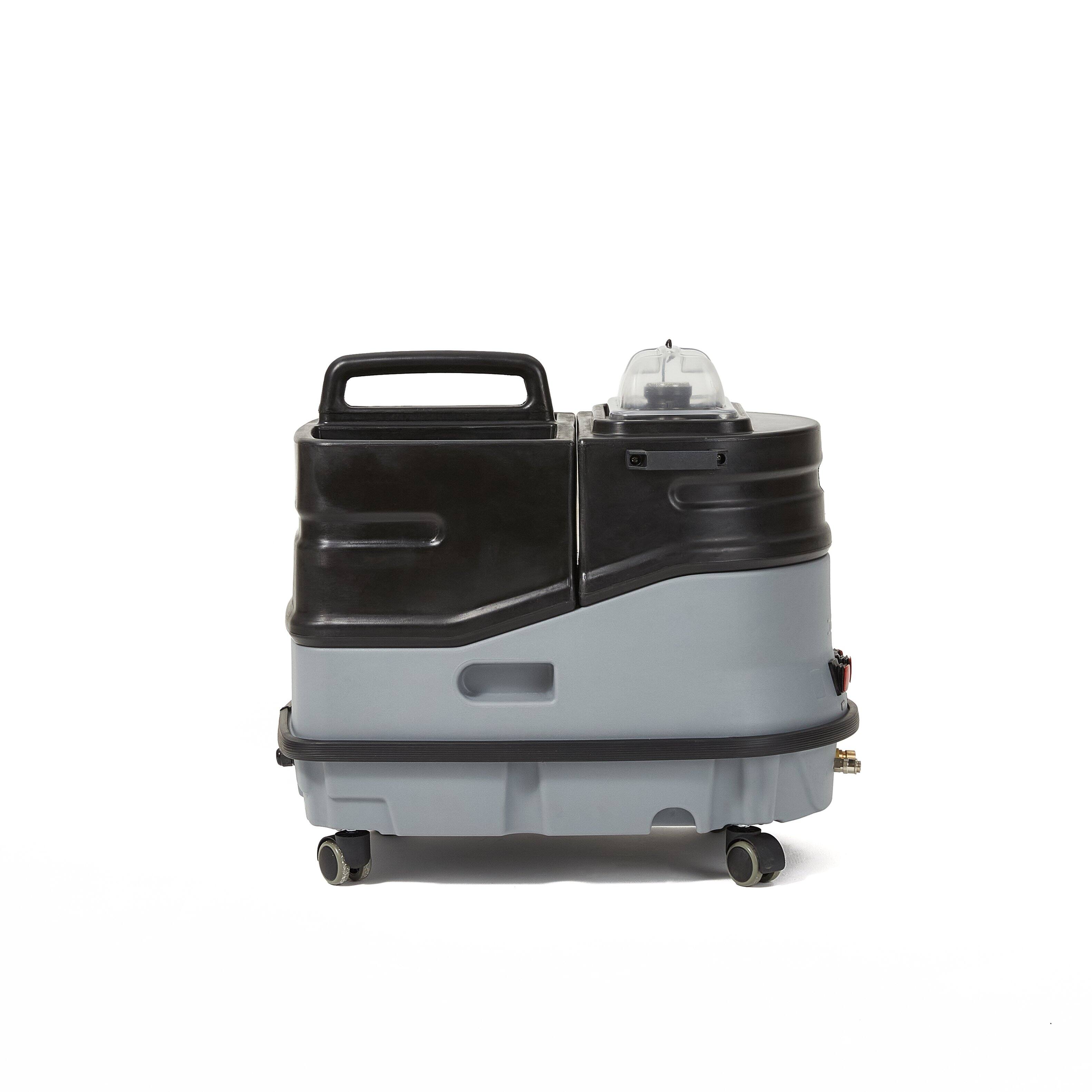 Alt View 8. Dapper Supply - Commercial Cold Water Carpet & Upholstery Extractor with Scrub Brush, Blower, 1 Gal. Solution & 2.5 Gal. Recovery Tank - Gray.