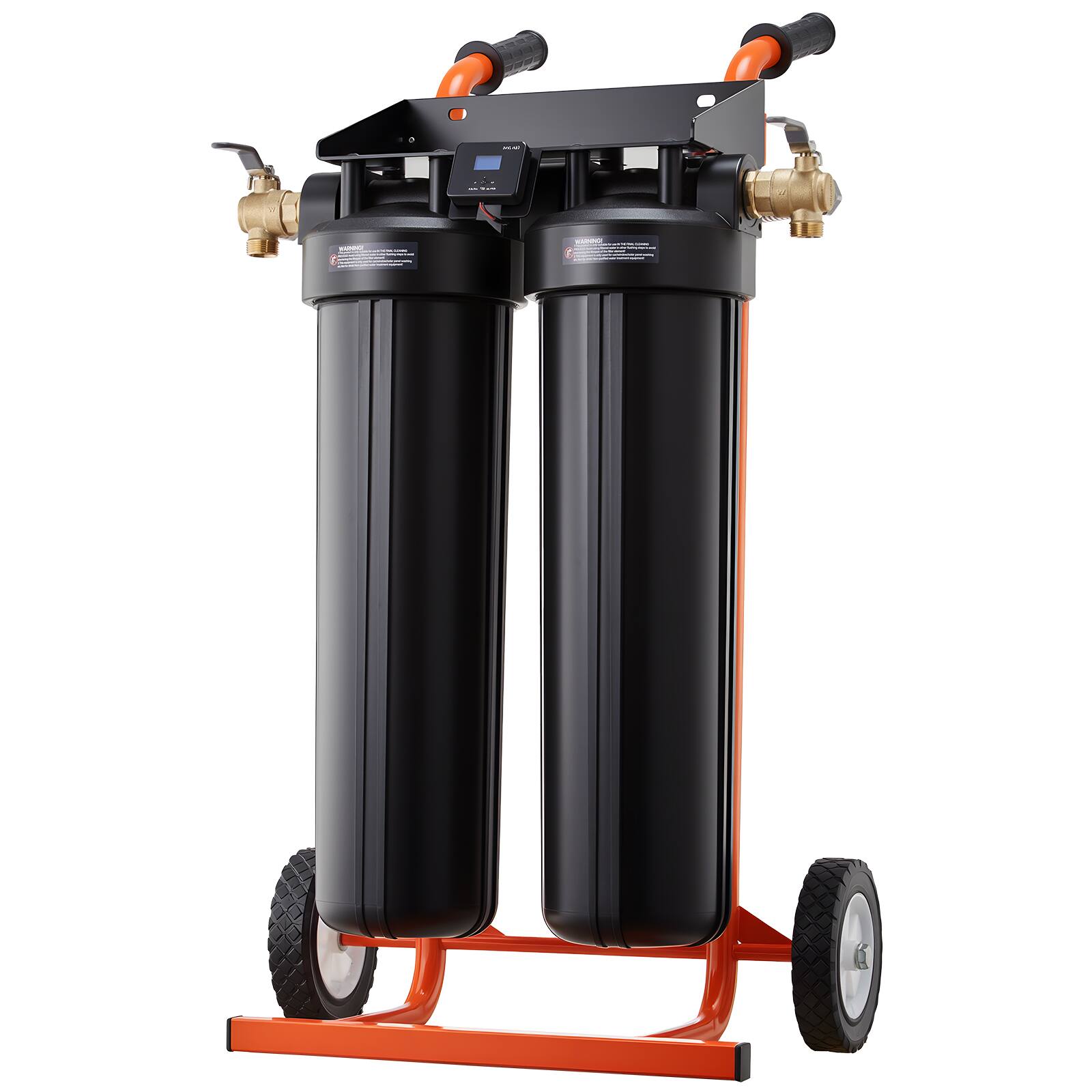 Alt View 5. VEVOR - Deionized Water System for Car Wash, Spotless Car Wash Water System with 2 x 4L DI Resin, Bypass Valve & TDS Meter - Black;Orange.