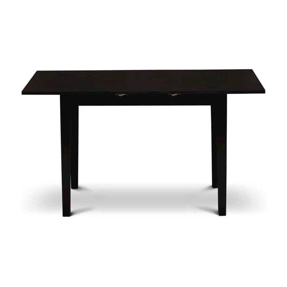 Back. FurniFact - Rectangular Wood Dining Table - Brown.