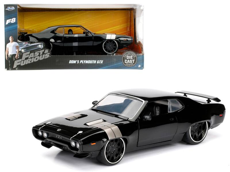 Jada F8  
Fast & Furious  
Dom's Plymouth GTX  
Collector's Die Cast Series