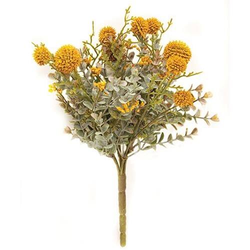 Angle. BreeBe - Fall Garden Bush 10" Mustard - Multi.