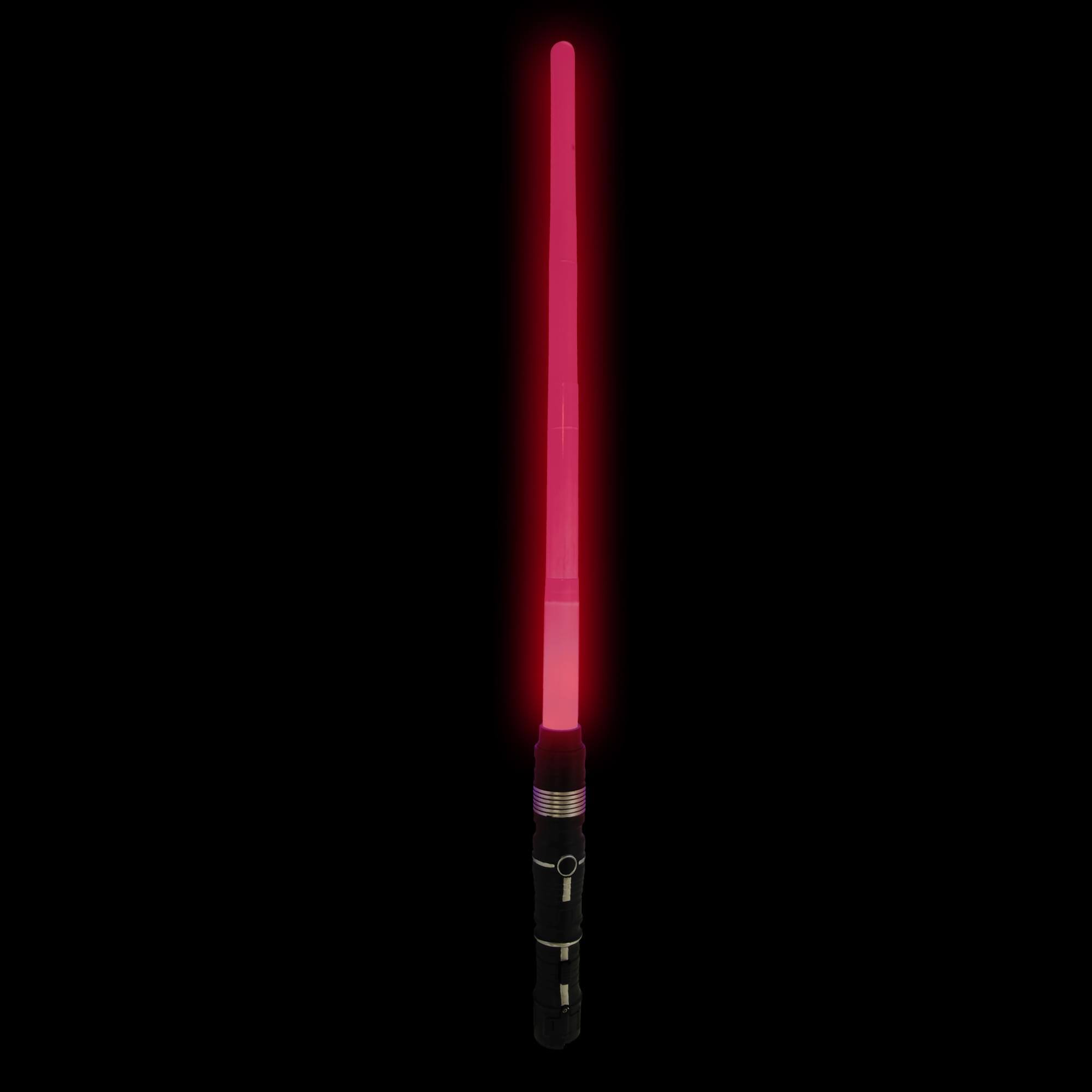 Alt View 4. Funworld - Light-Up 28 Inch Retractable Space Sword Costume Accessory | Lights Up Blue, Red and Green - Red.