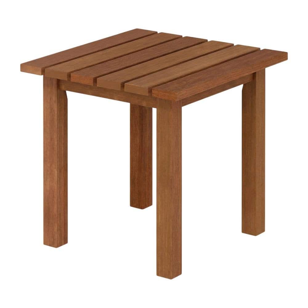 Outdoor Escape - Teak Oil Outdoor Patio End Table In Finish For Garden - Natural price history on PriceWatchPro