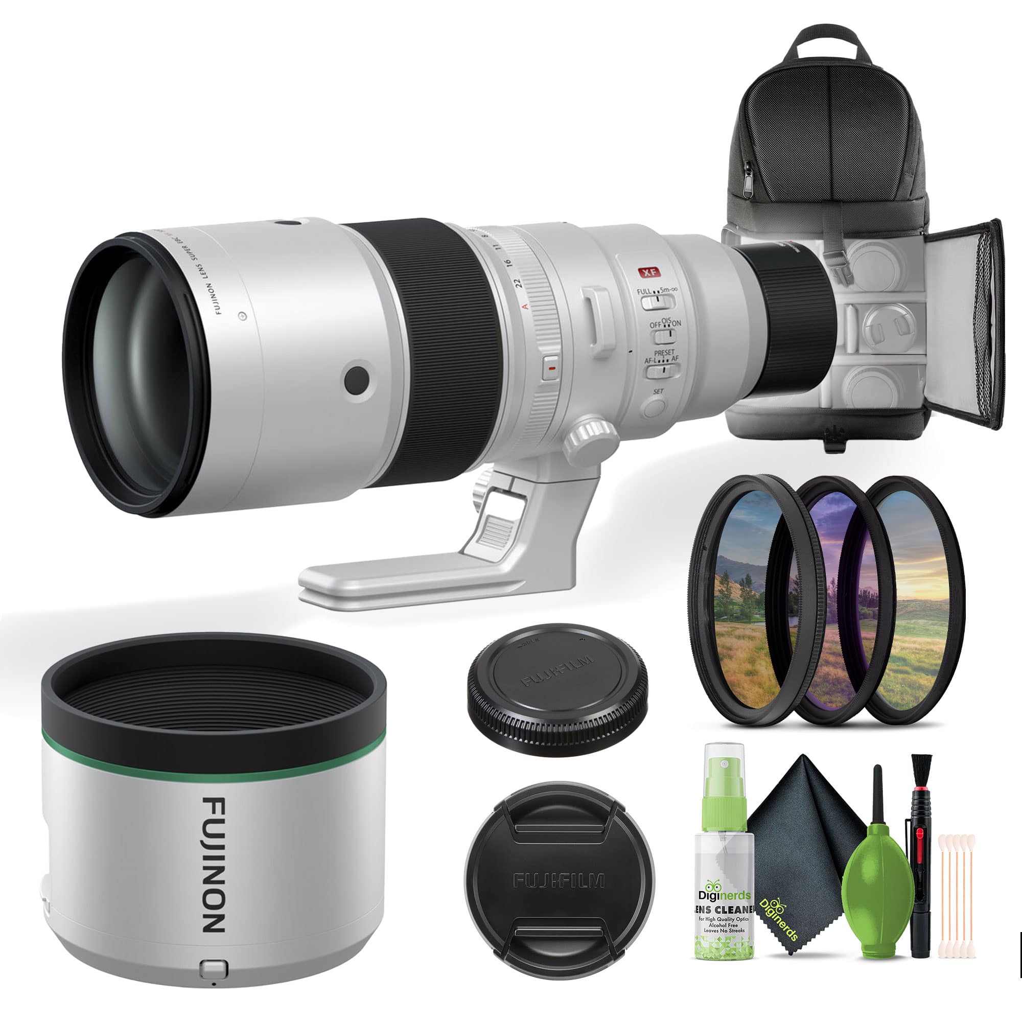 Fujifilm - XF 500mm f/5.6 R LM OIS WR Lens + Cleaning kit + Backpack + More price history on PriceWatchPro