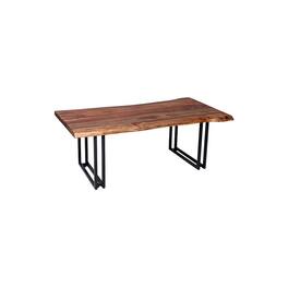 Porter Designs - Manzanita Live Edge Solid Sheesham Wood Coffee Table - Brown
