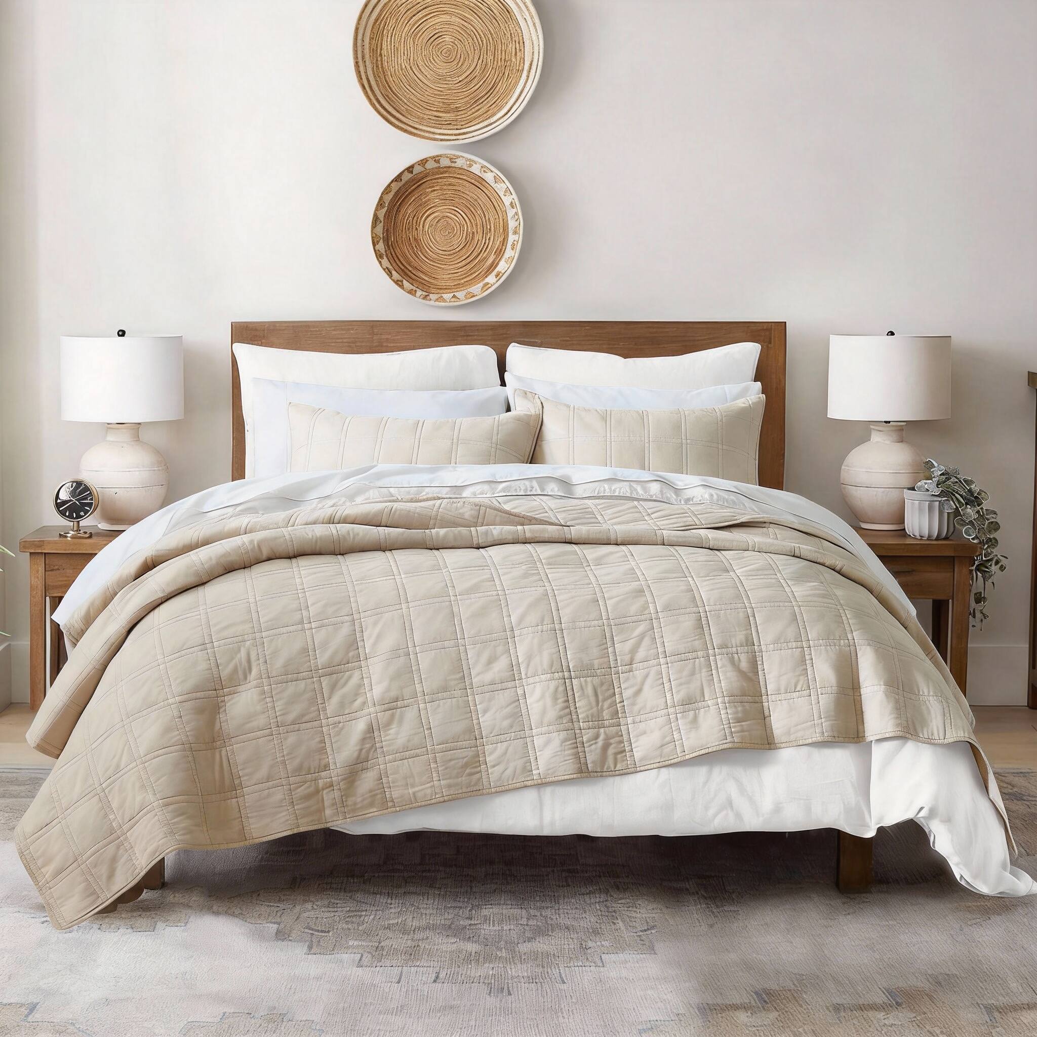 Beige Suqare Full/Queen