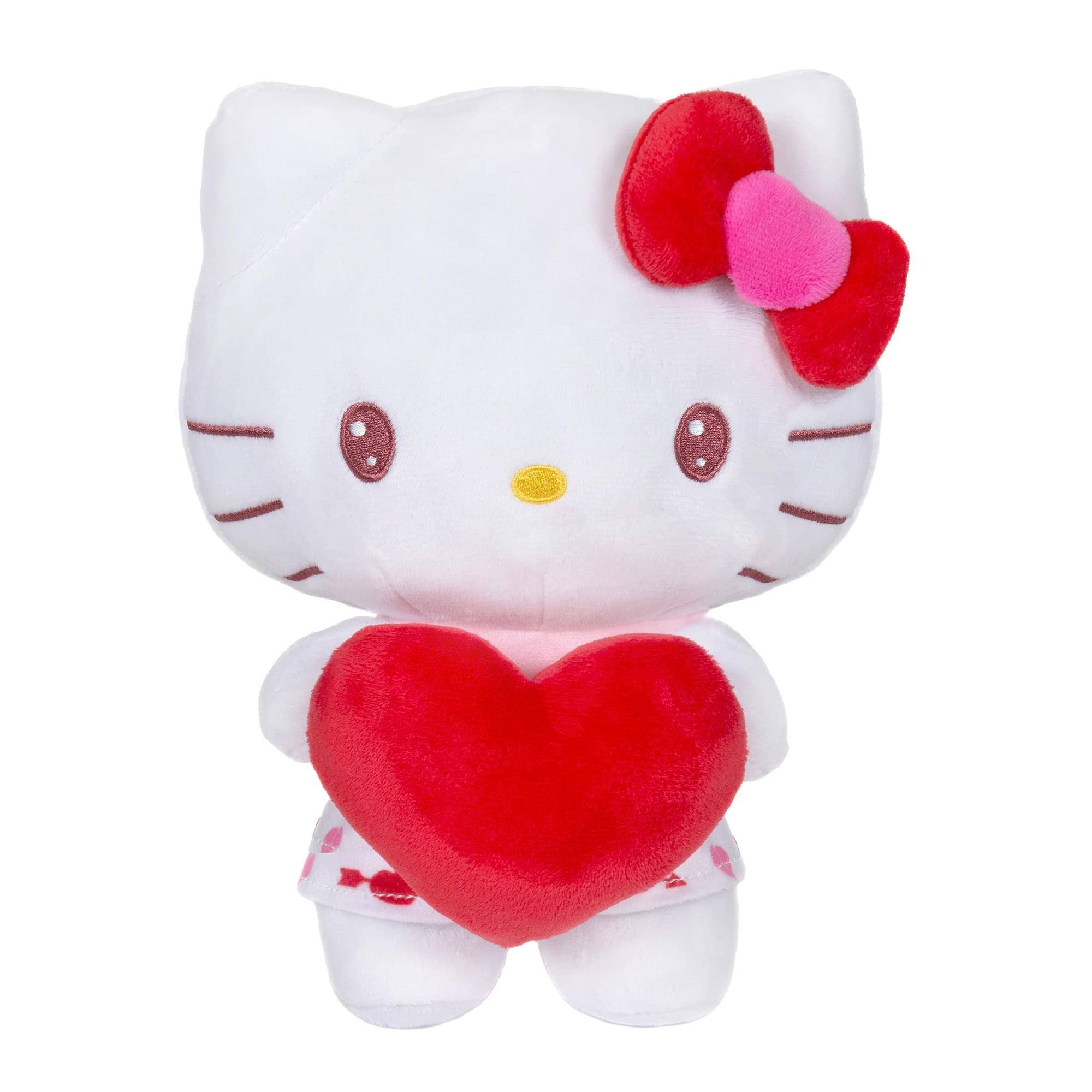 Sanrio Hello Kitty Holding Heart 9.5 Inch Plush - Multi-Colored