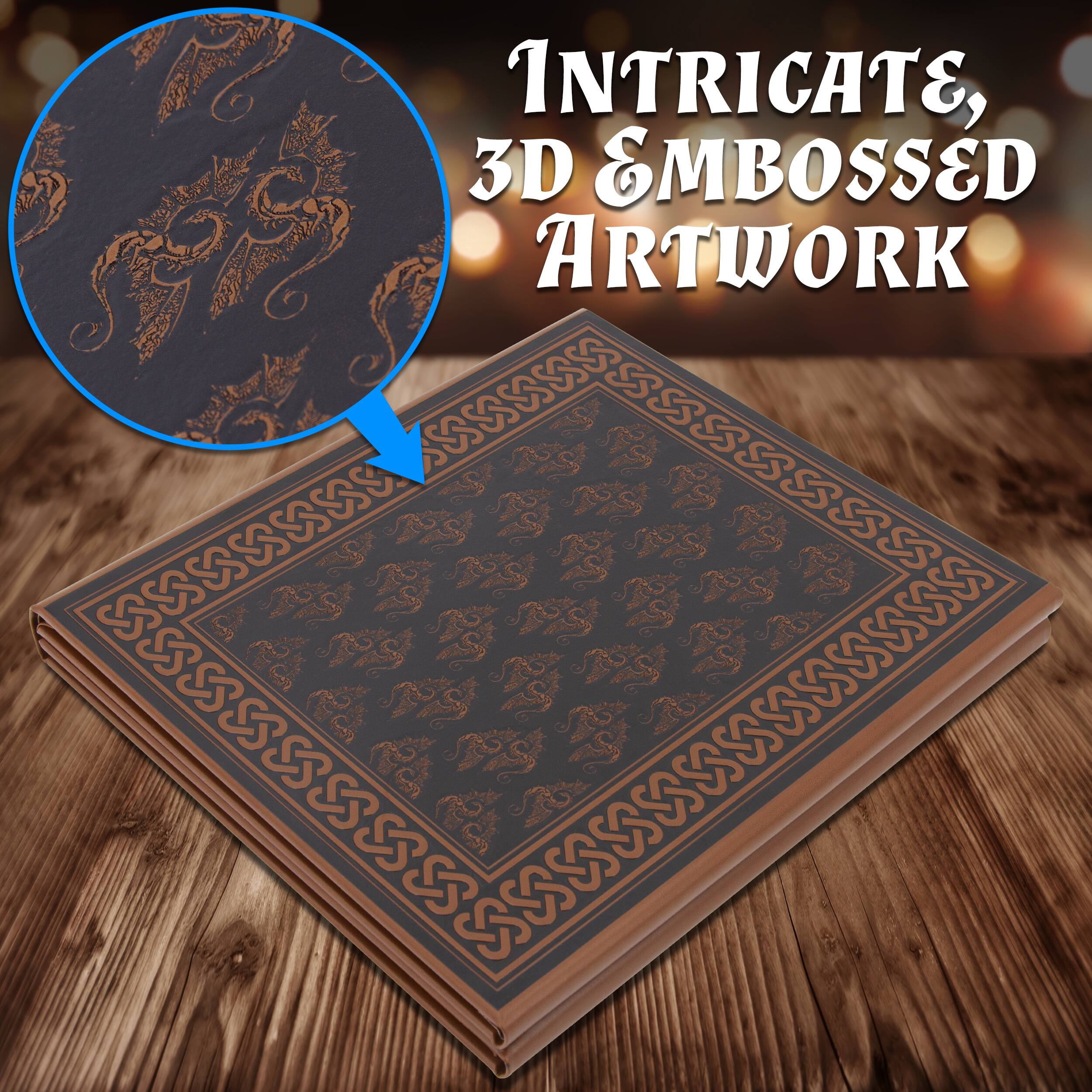 Intricate, 3D Embossed Artwork