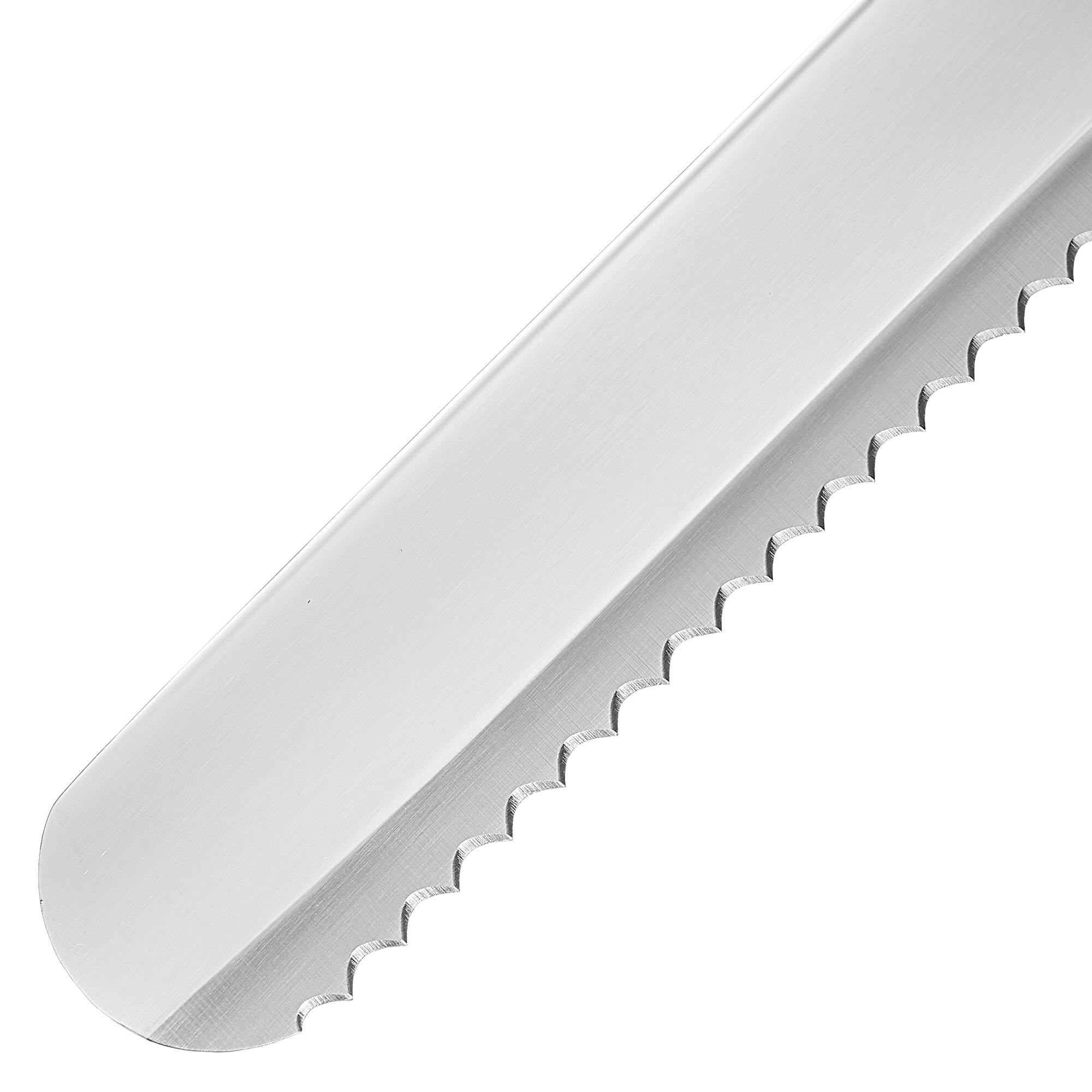 Alt View 3. KUTLER - Stainless Steel Bread Knife and Cake Slicer with Serrated Edge - Black.