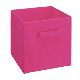 ClosetMaid - Cubeicals Fabric Drawer, Open Storage Organizing Bin, Bright Pink - Fuchsia