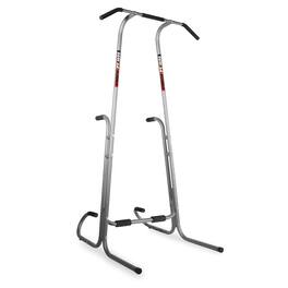Stamina Products - Stamina 1690 Power Tower Dip Pull Up Bar Exercise Station w/ Smart Workout App - Gray