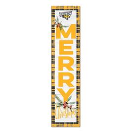 Jardine - Towson Tigers 12'' x 48'' Outdoor Merry Christmas Leaner - White