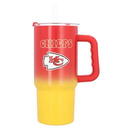 Logo Brands - Kansas City Chiefs 24oz. Ombre Stainless Steel Tumbler - Multicolor