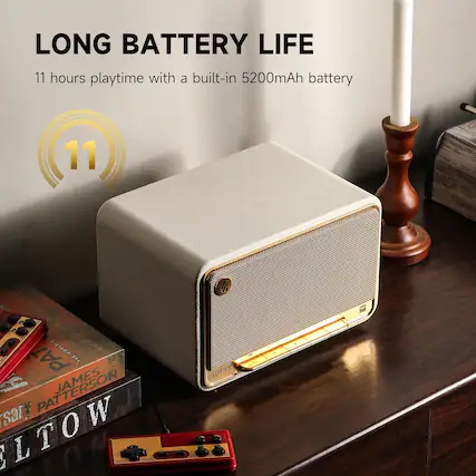 LONG BATTERY LIFE 11 hours playtime with a built-in 5200mAh battery.