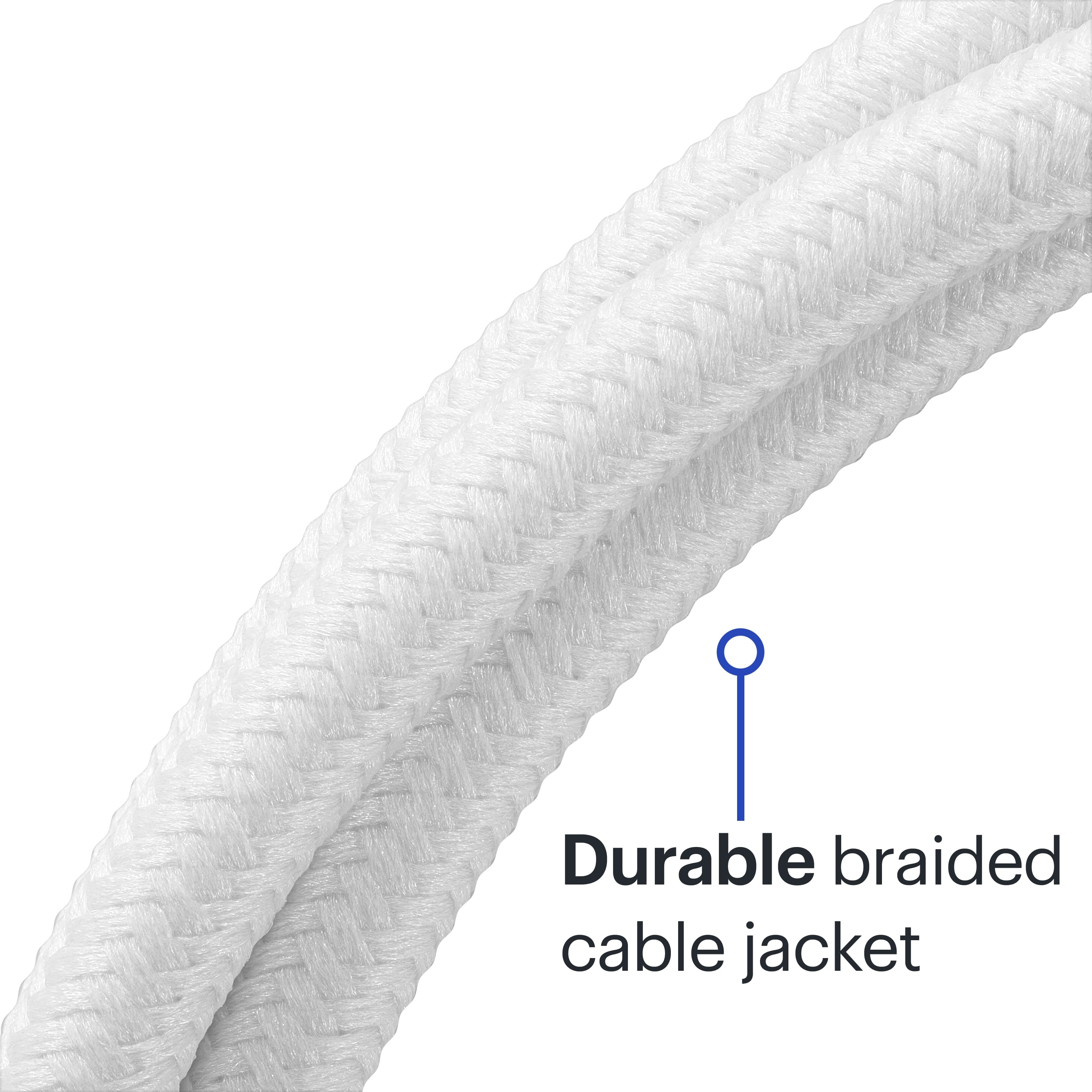 Durable braided cable jacket