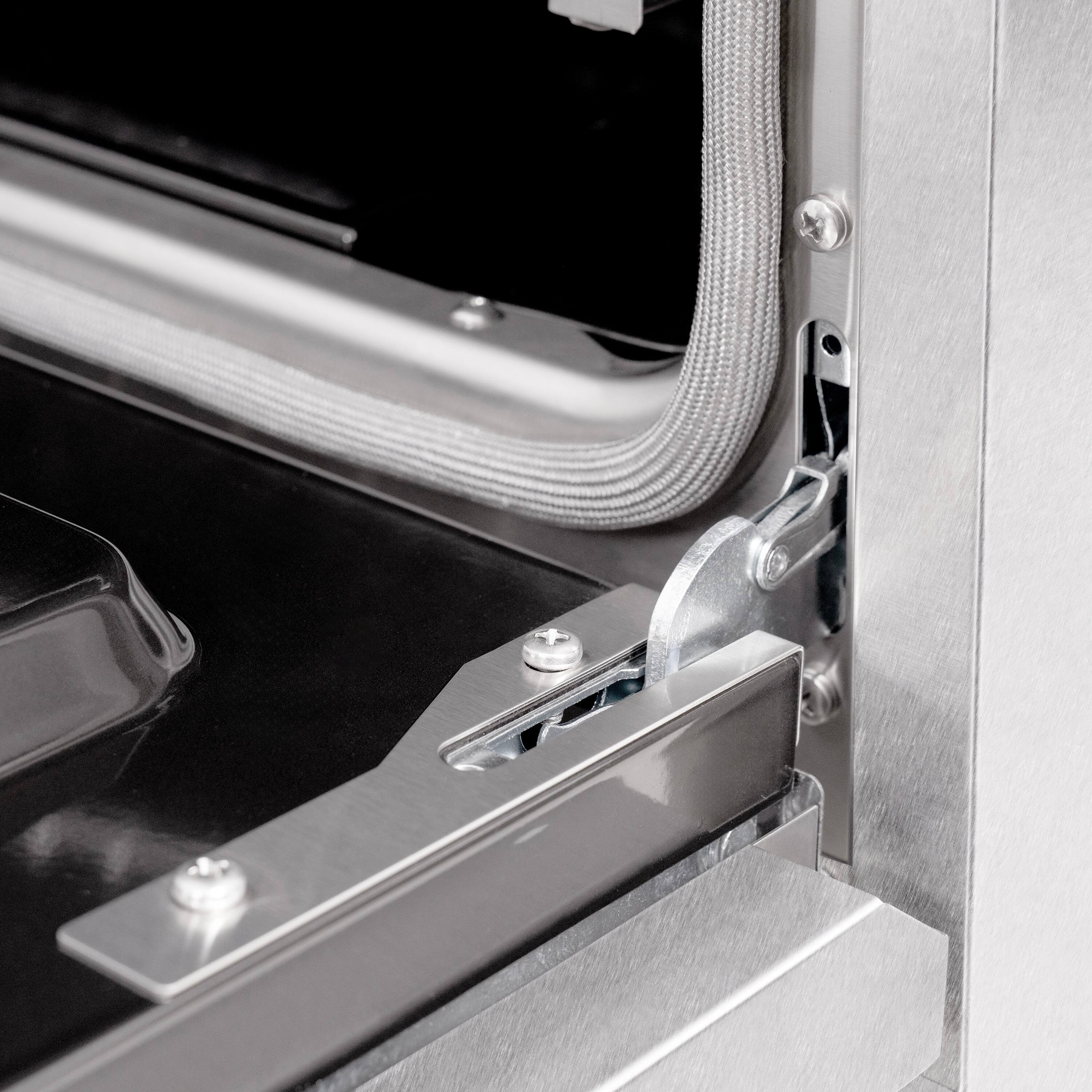 Alt View 14. ZLINE - ZLINE Autograph 36 in. Classic Satin Steel Gas Range w/ 6 Burners & Gold Accents (CGRSZ-36-G) - Stainless Steel.