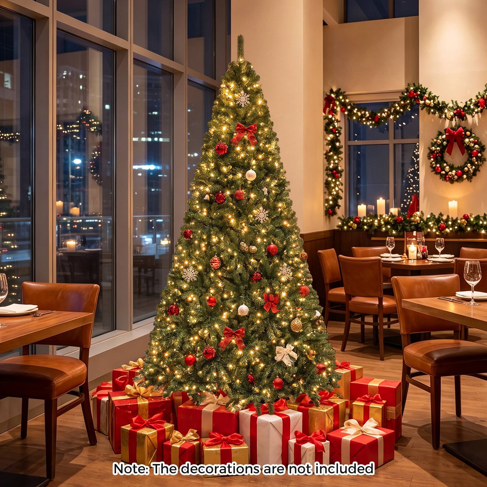 Note: The decorations are not included