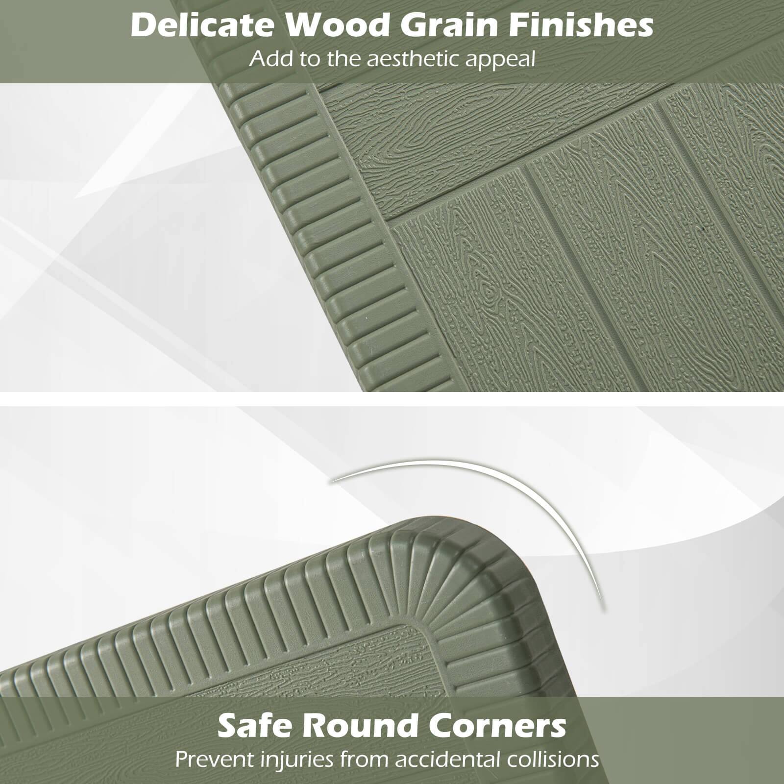 Delicate Wood Grain Finishes: Add to the aesthetic appeal.
Safe Round Corners: Prevent injuries from accidental collisions.