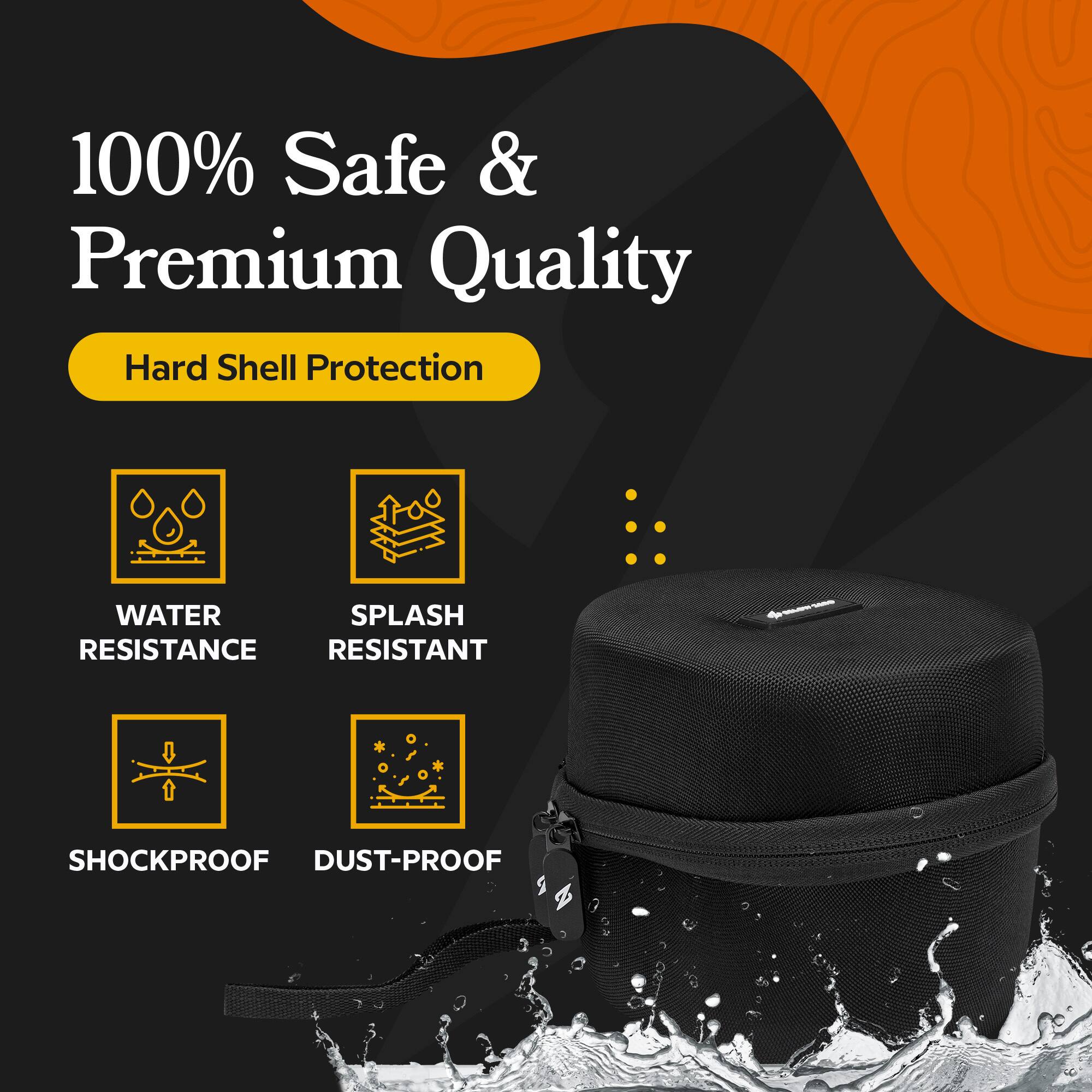 100% Safe & Premium Quality

Hard Shell Protection

- WATER RESISTANCE
- SPLASH RESISTANT
- SHOCKPROOF
- DUST-PROOF