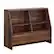 Front. Sauder - Willow Place Bookcase Footboard with Storage Bins - Grand Walnut.