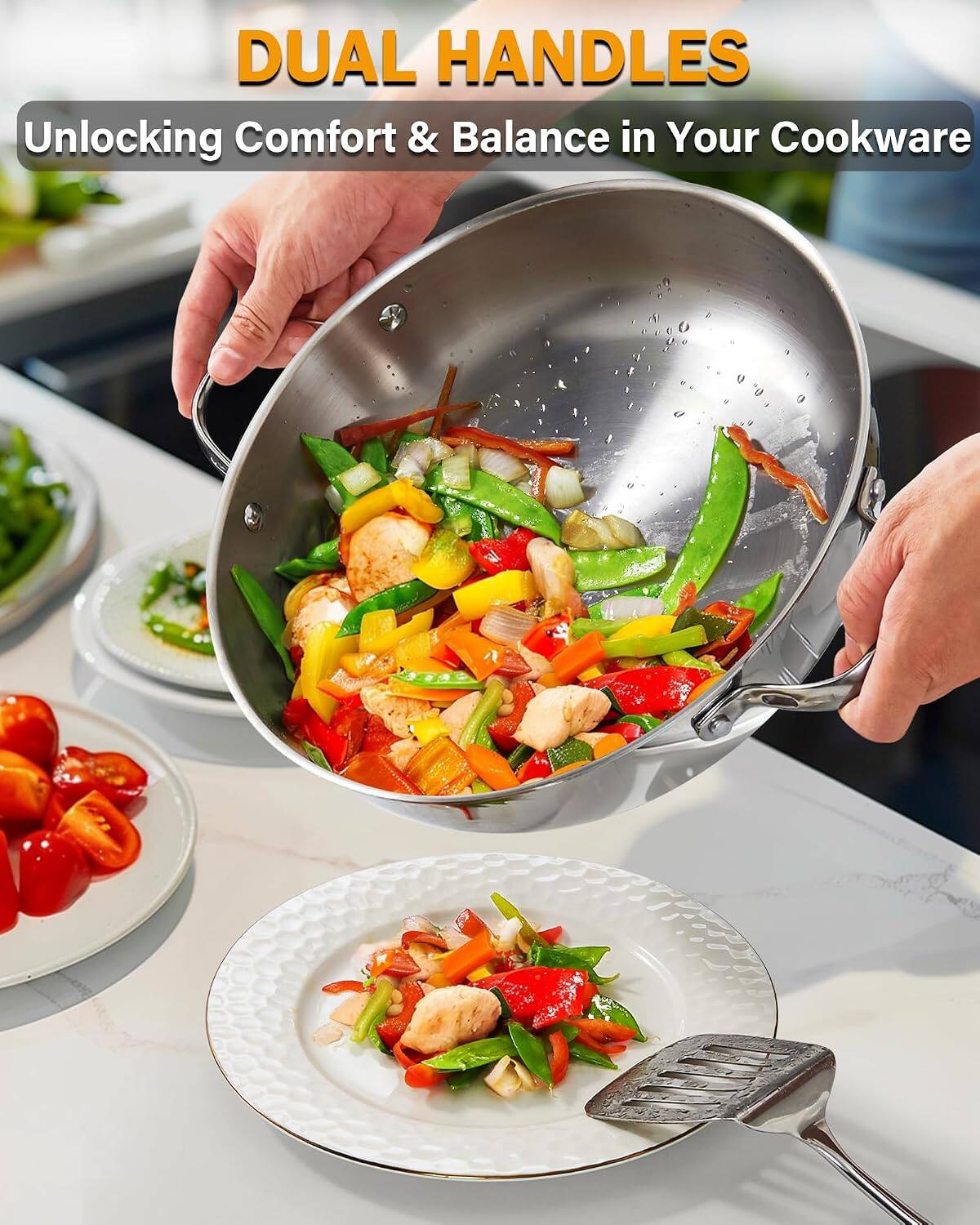 DUAL HANDLES  
Unlocking Comfort & Balance in Your Cookware