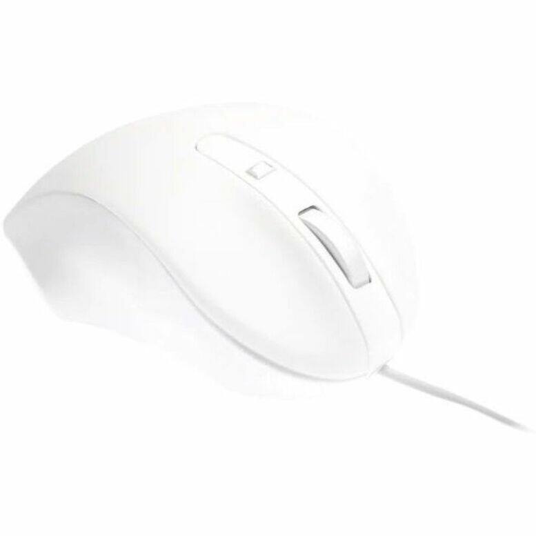 Alt View 3. Matias - Matias USB-C PBT Mouse - White - Cable - White - USB Type C - Scroll Wheel - 4 Button(s) - White.
