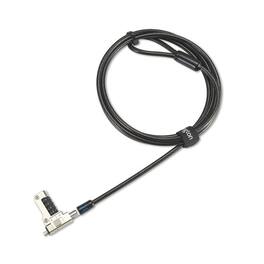 Kensington - Slim N17 2.0 Combo Laptop Lock for Wedge-Shaped Slots, Ultra-Thin & 2-in-1, 4-Wheel Preset Code, Carbon Steel K65096WW