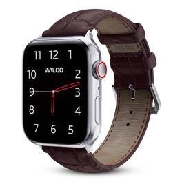 Waloo - Crocodile Emboossed Band For Apple Watch - Brown