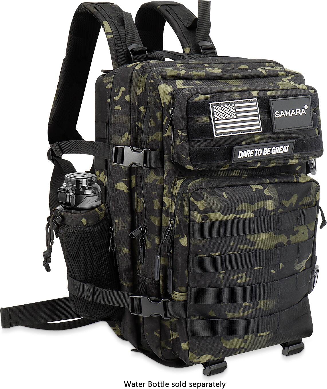 The Sahara water bottle is sold separately.