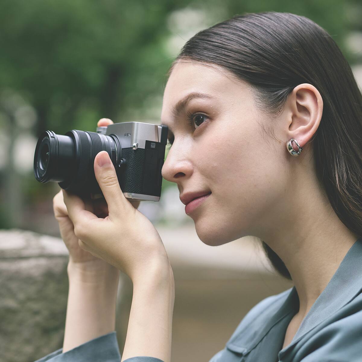 Alt View 9. OM System - OM SYSTEM OM SYSTEM PEN Mirrorless Camera, Silver - Silver.