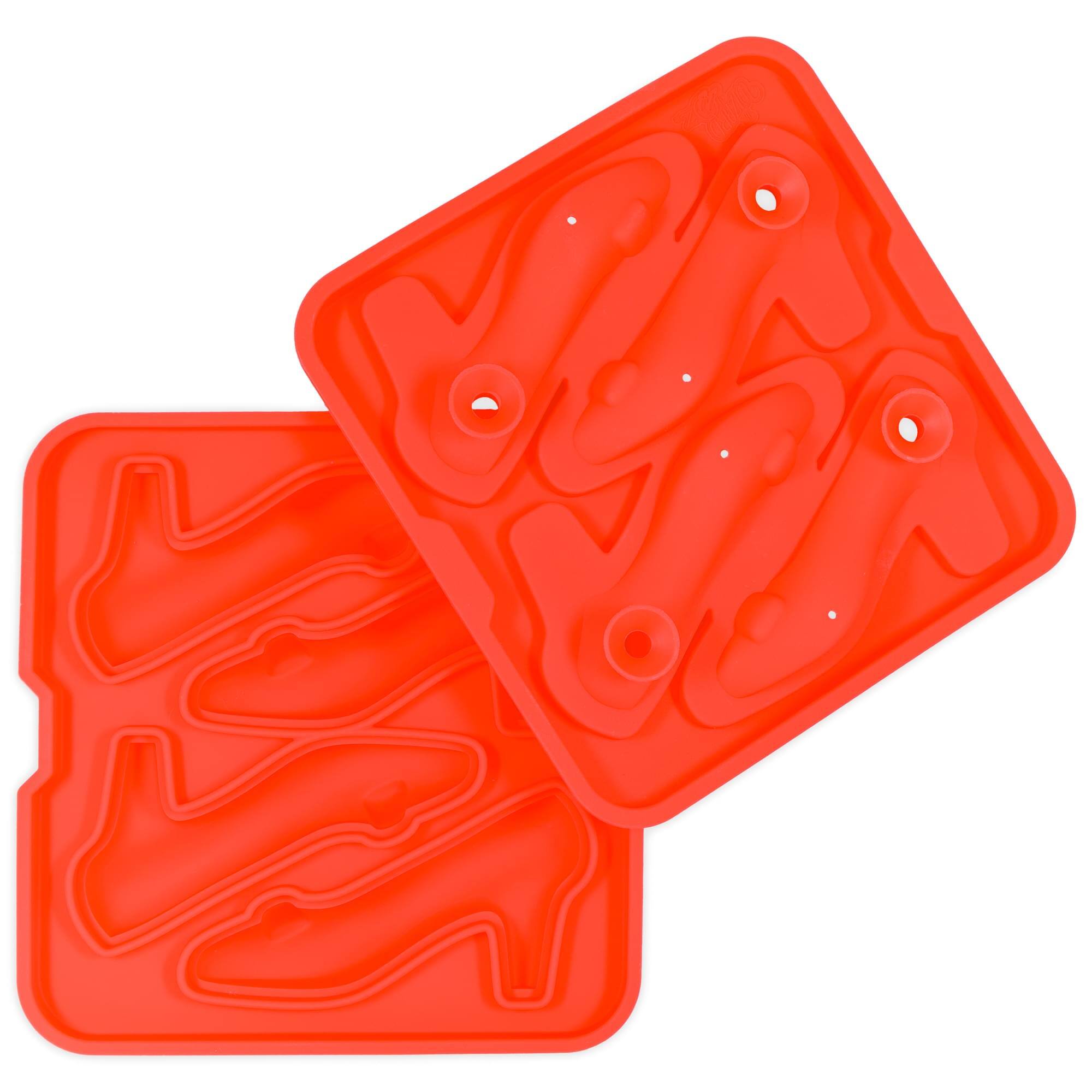Alt View 10. ICUP - Wizard Of Oz Ruby Slippers Molded Silicone Ice Cube Tray | Makes 4 - Red.