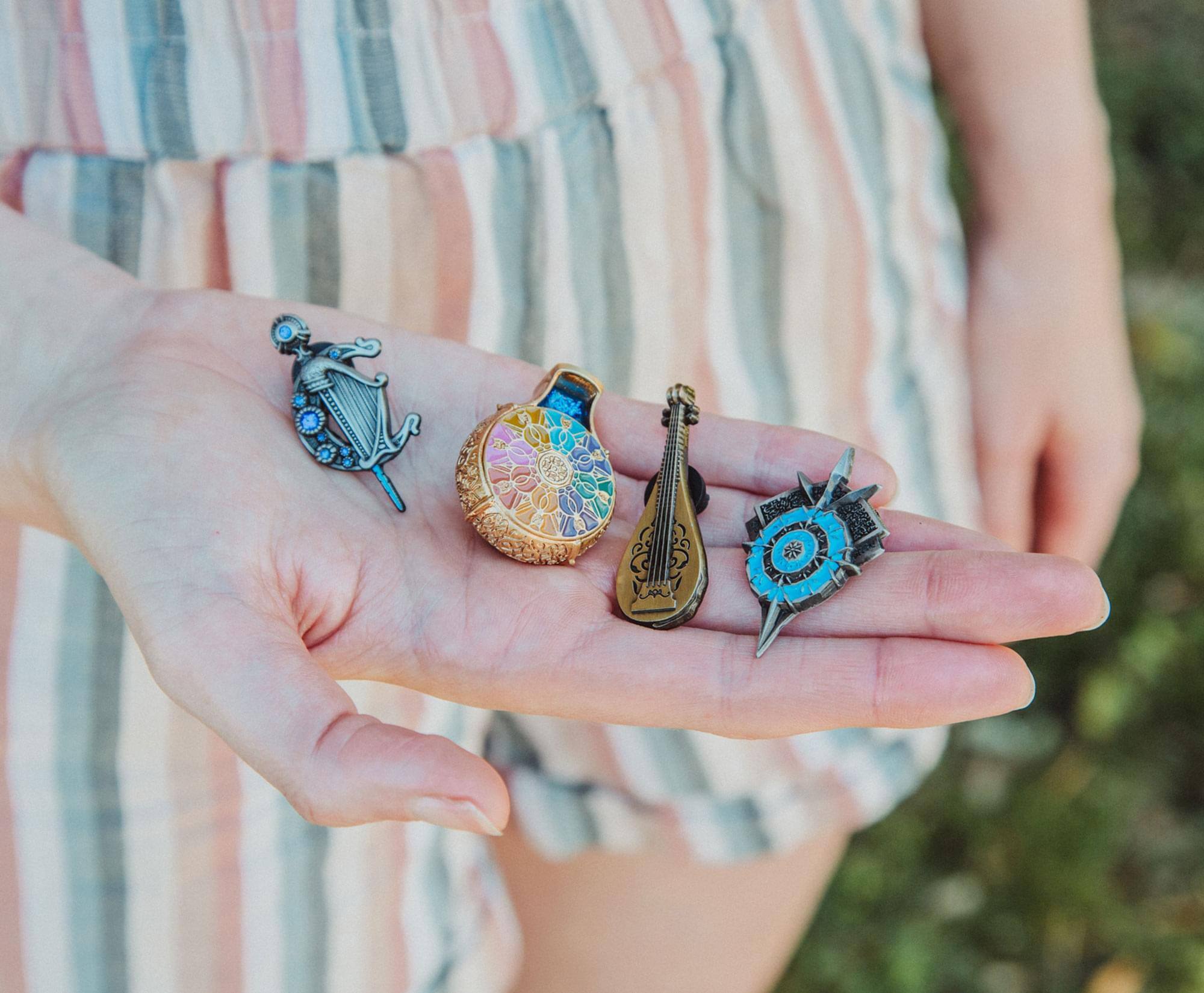 Alt View 2. SalesOne LLC - Dungeons & Dragons Honor Among Thieves 4-Piece Metal Pin Set - Multi-Color.