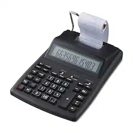 Staples - ST44780-CC 12-Digit Desktop Printing Calculator - Black