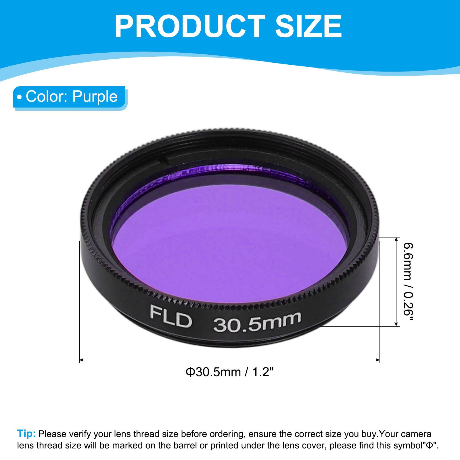 Unique Bargains 30.5mm FLD Fluorescent Filter, Scratch Optical Resin ...