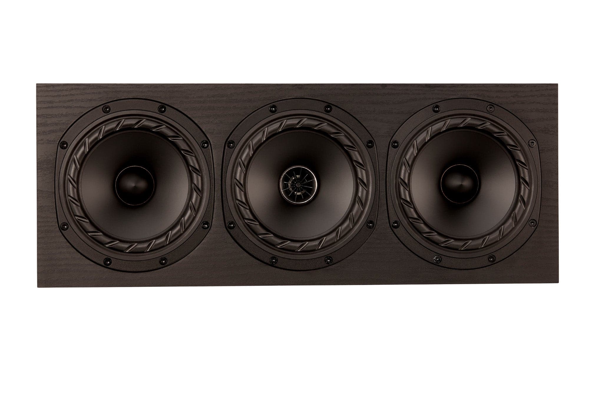 FYNE Audio - F5E LCR 2.5-Way 5” Center Channel Speaker - Black Ash